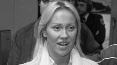Agnetha Fältskog photographed in the Netherlands, November 1976, the ABBA member who was already a real Swedish solo star years before the band ever existed