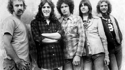 The Eagles in an Asylum Records press photo, the same label lineup era that later recorded Heartache Tonight for The Long Run