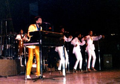 KC and the Sunshine Band on stage in Chile in September 1980, the band behind the KC and the Sunshine Band songs of the 70s