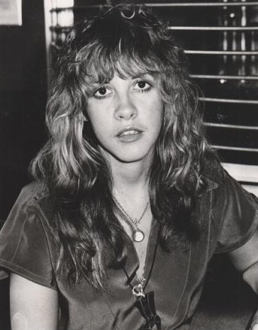 Stevie Nicks in a 1977 promotional photograph, the singer who wrote Dreams for Fleetwood Mac